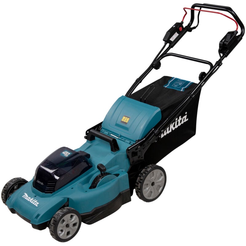 foto del prodotto makita rasaerba semovente lxt 48 cm 36v 2x18v con 2 batterie 18v 5.0ah doppio caricabatteria dlm481ct2