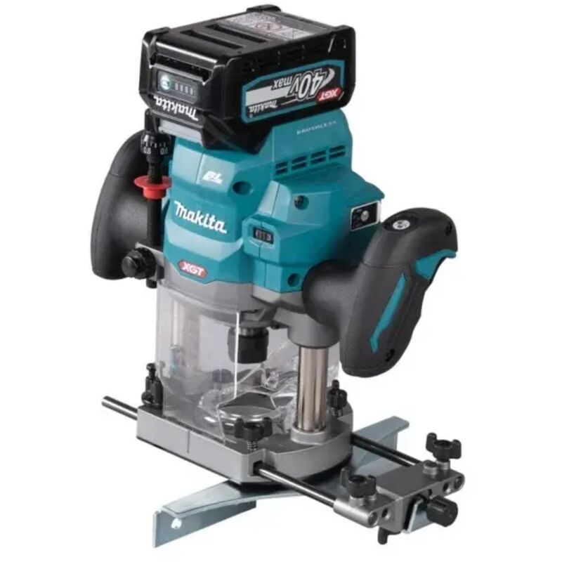 foto del prodotto makita rp001gm201 fresatrice verticale 12 mm brushless a batteria 40 v