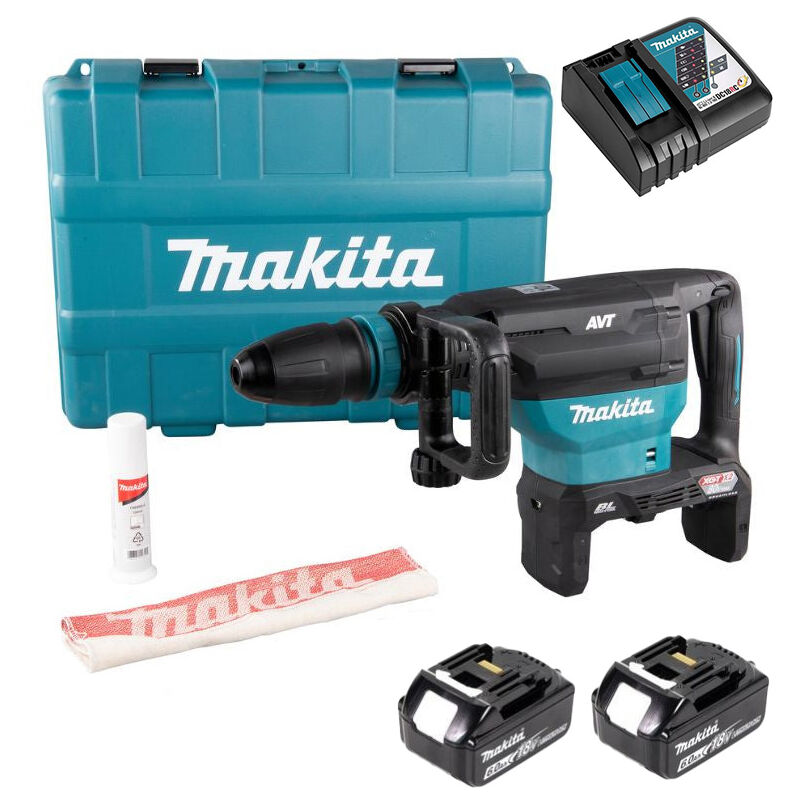 foto del prodotto makita sds max 18x2v 40 mm 8j aft 2 batt.bl1860 caricatore dhr400g2un