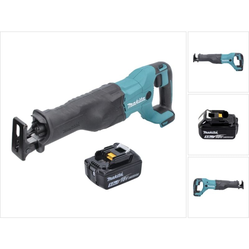 foto del prodotto makita sega a nastro a batteria djr 186 t1 18 v 1x batteria 5,0 ah senza caricabatterie