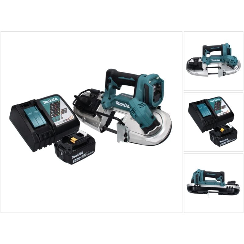 foto del prodotto makita sega a nastro a batteria senza spazzole dpb 183 rf1 18 v 66 mm 1x batteria 3,0 ah caricabatterie