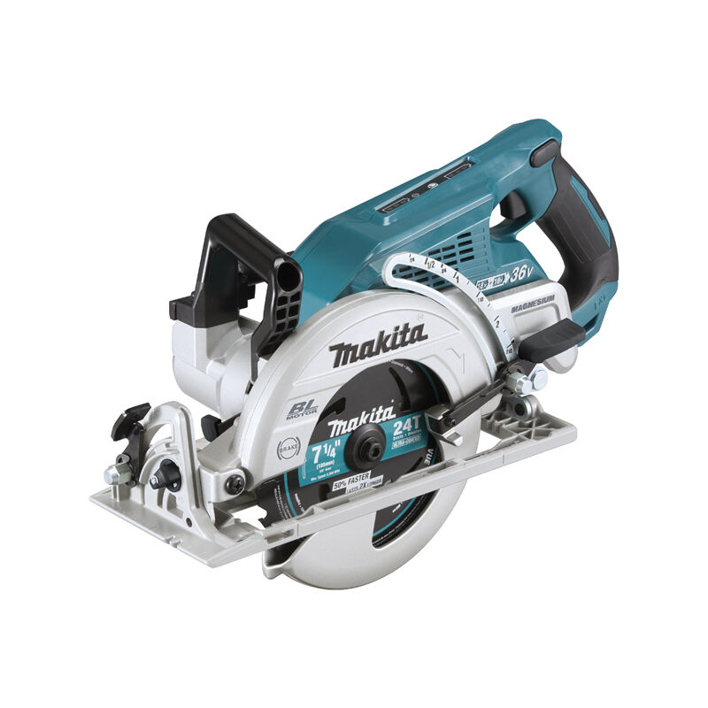 foto del prodotto makita sega circolare 36v li ion lxt 185mm senza batteria e caricabatteria drs780z