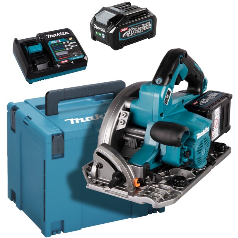 foto del prodotto makita sega circolare 40 v max li ion 4ah xgt 190 mm hs004gm202