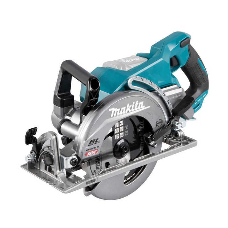 foto del prodotto makita sega circolare a batteria con impugnatura posteriore 185 mm 40v max senza batteria rs001gz