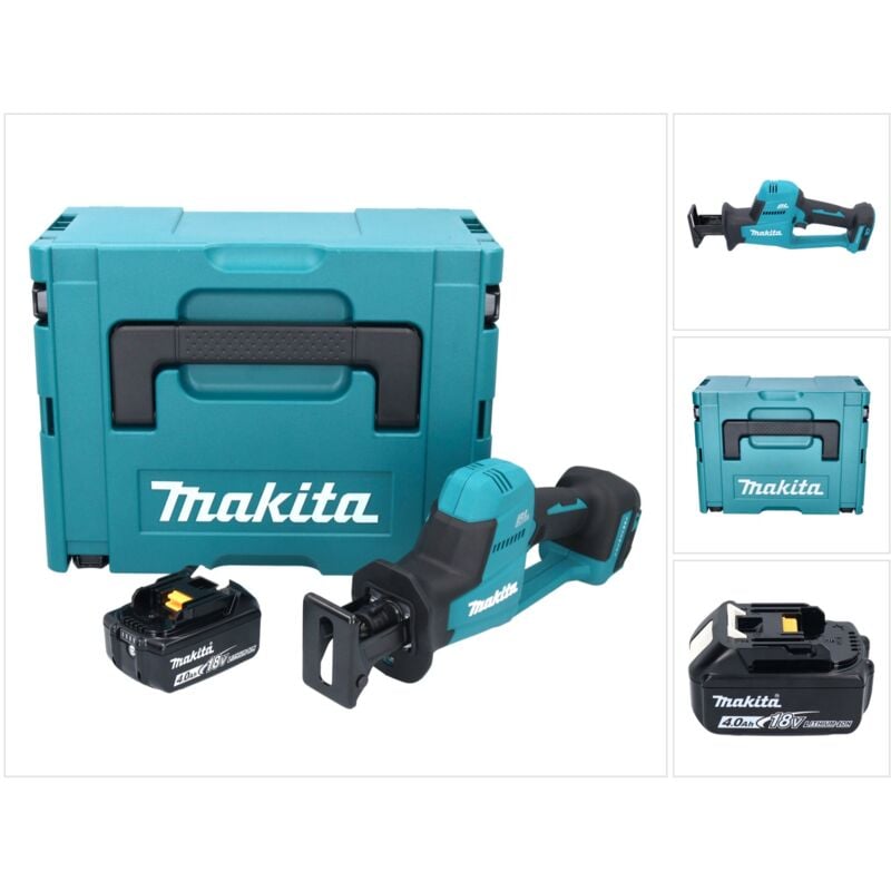 foto del prodotto makita sega circolare a batteria djr 189 m1j 18 v brushless 1x batteria 4,0 ah makpac senza caricabatterie