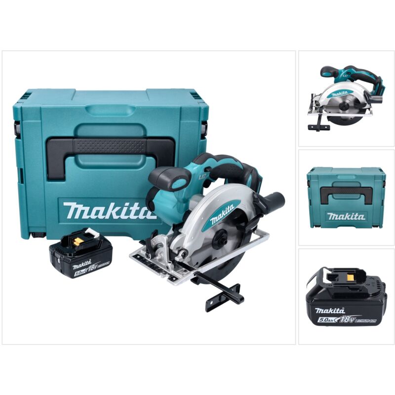 foto del prodotto makita sega circolare dss 610 t1j 18 v 165 mm 1x batteria 5,0 ah makpac senza caricabatterie