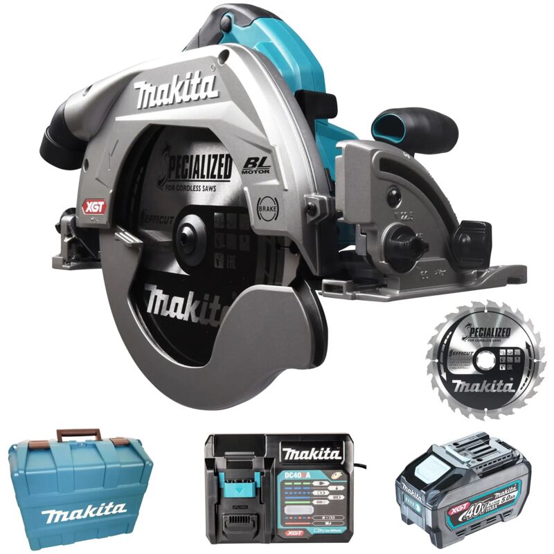 foto del prodotto makita sega circolare hs009gt201 40v 5ah