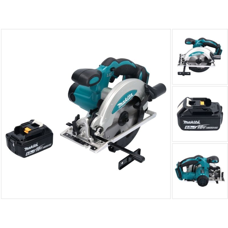 foto del prodotto makita sega circolare manuale a batteria dss 610 g1 18 v 165 mm 1x batteria 6,0 ah senza caricabatterie