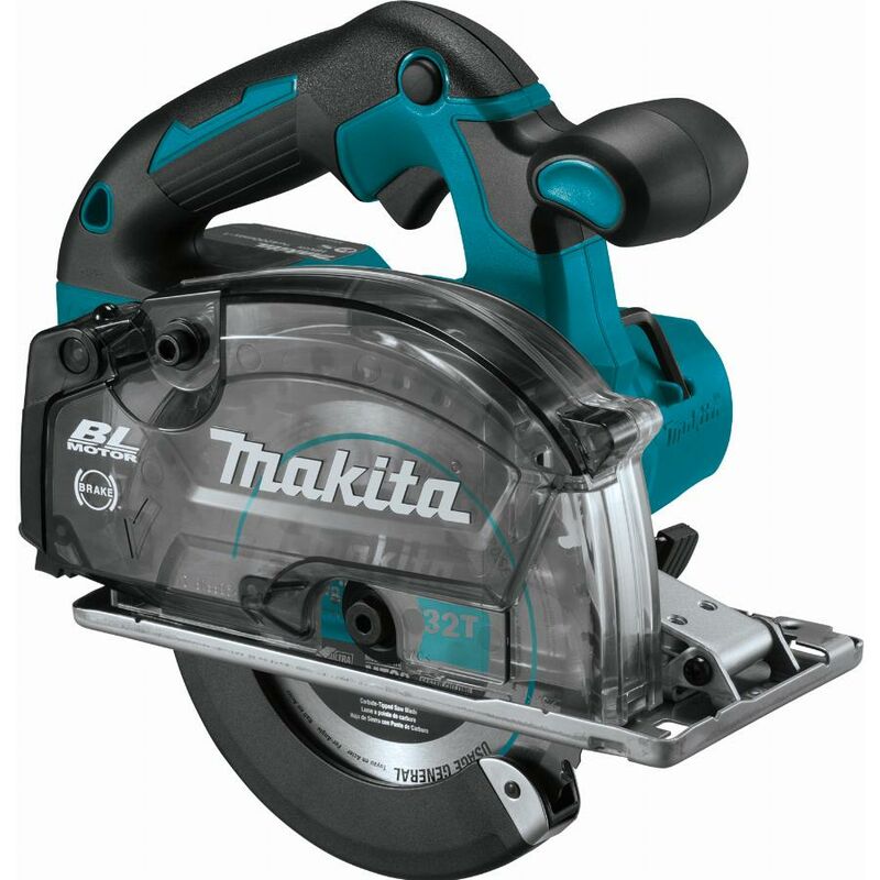 foto del prodotto makita sega circolare per metalli 18 v li ion 150 mm senza batteria e caricabatterie dcs553zj