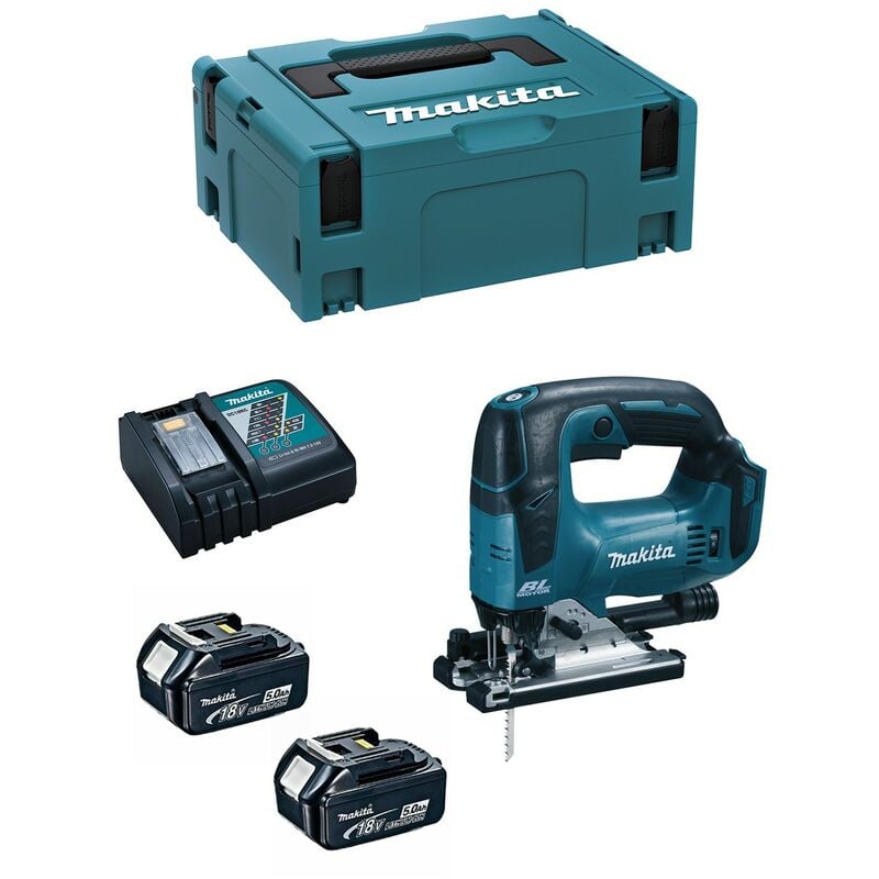 foto del prodotto makita seghetto alternativo djv182rtj 2 x 5,0 ah dc18rc makpac 2 
