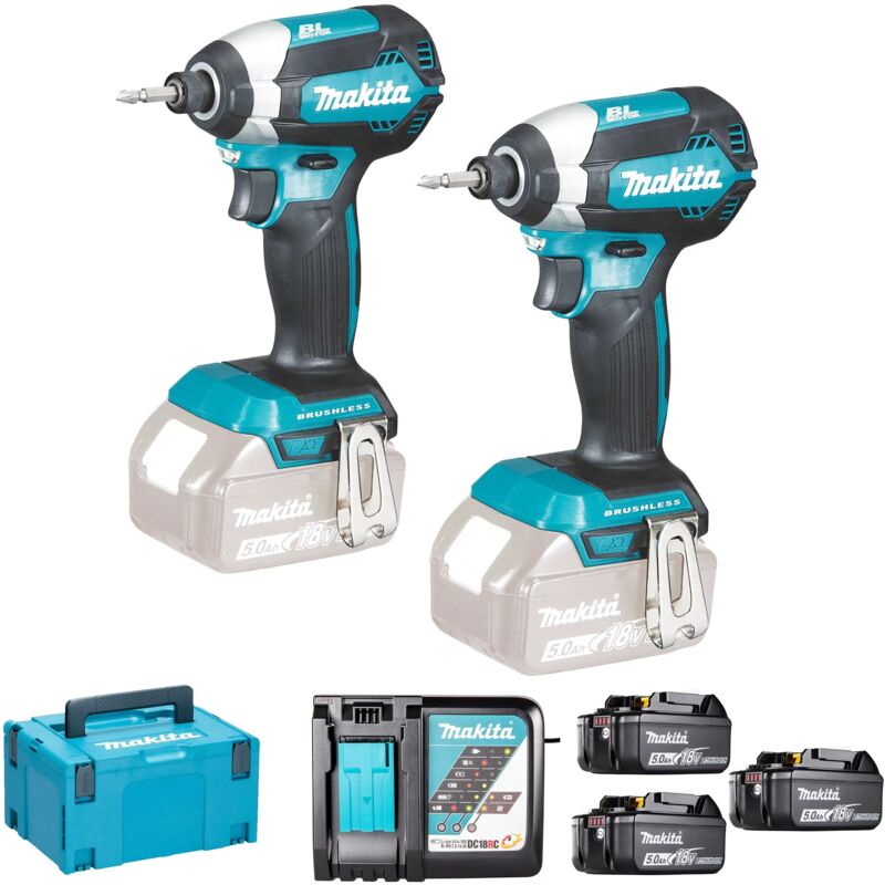 foto del prodotto makita set avvitatori dlx2236tj1 18v 5ah