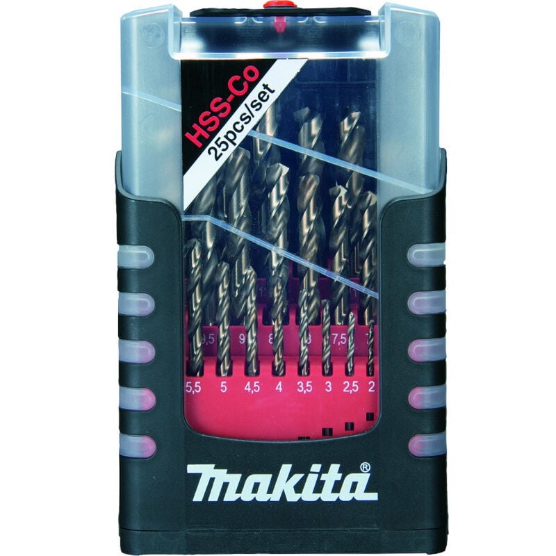 foto del prodotto makita set di 25 punte per metallo hss co d 67577