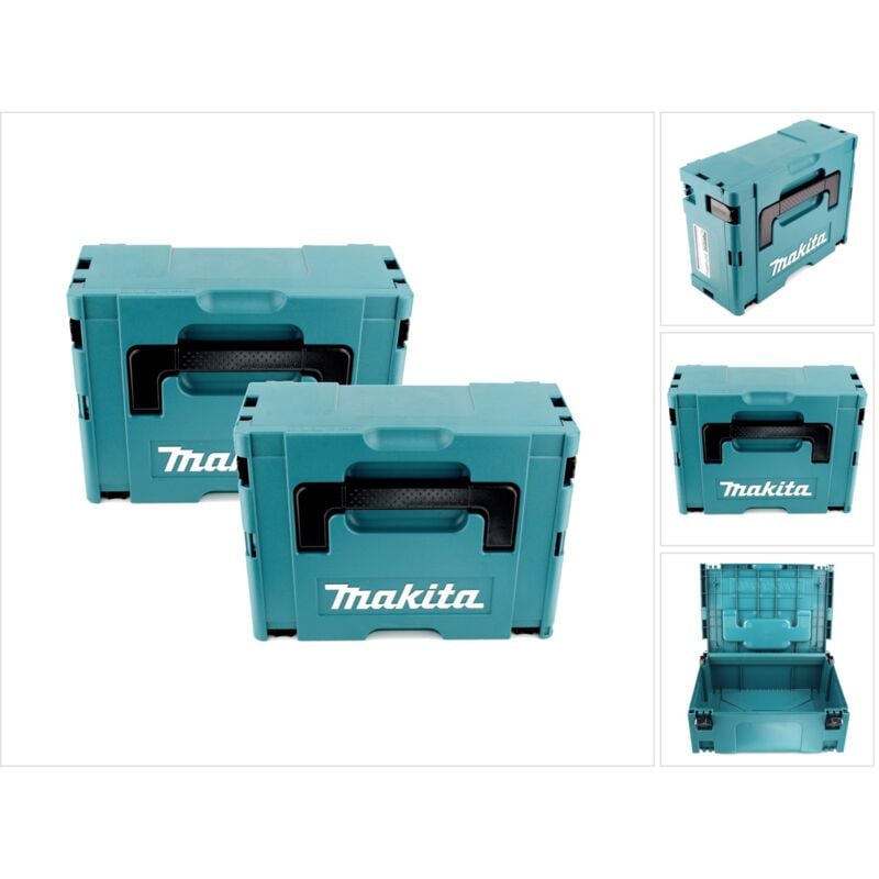 foto del prodotto makita set di 2x valigette makpac 2 senza inserto