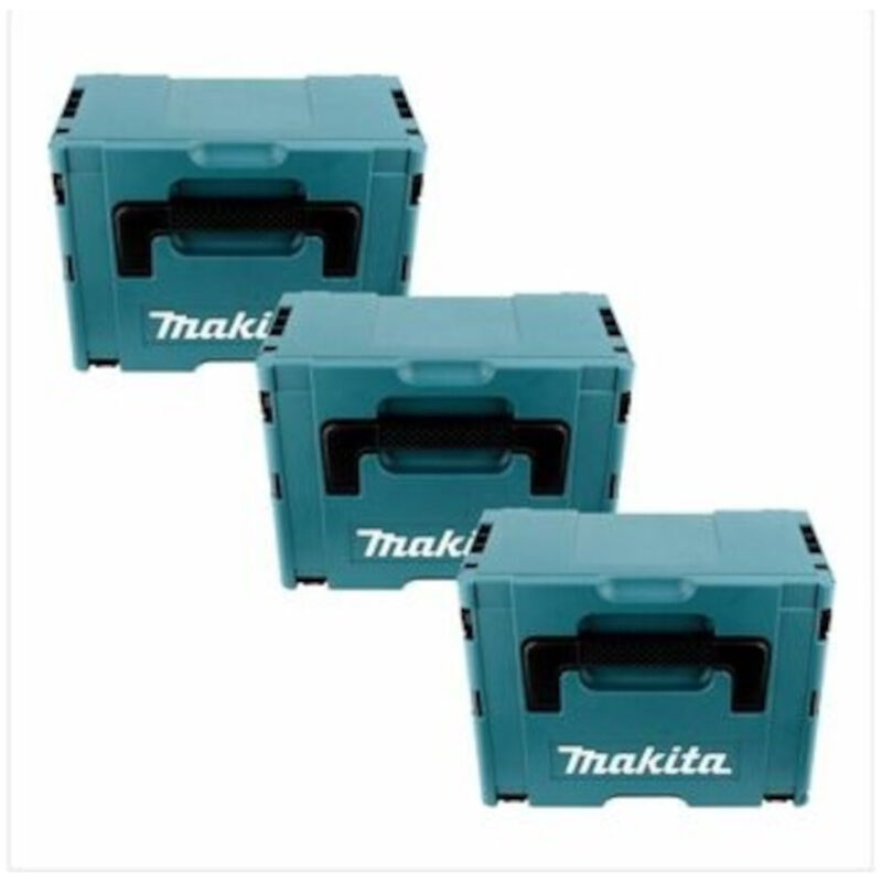 foto del prodotto makita set di 3x valigette makpac 3
