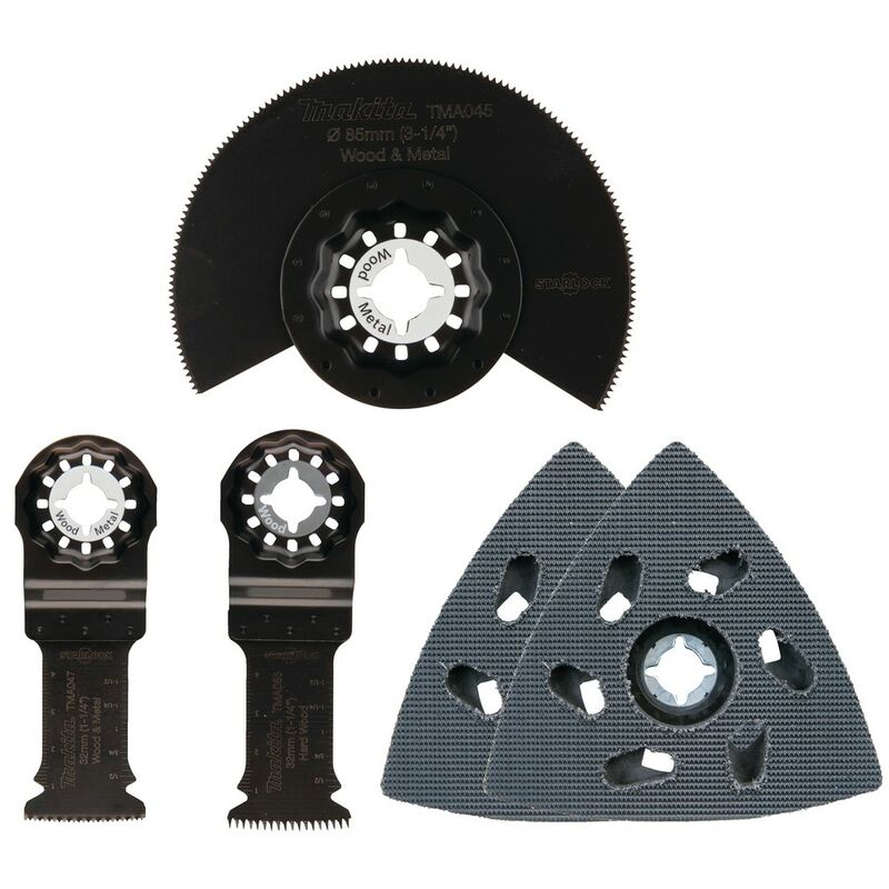 foto del prodotto makita set di 5 accessori starlock per legno b 67511