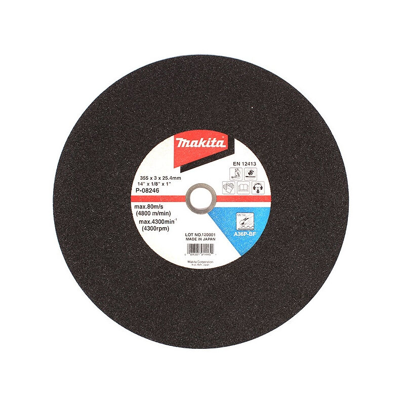 foto del prodotto makita set di 5 dischi da taglio per metalli 3x355mm a30p 2g b 16891 5