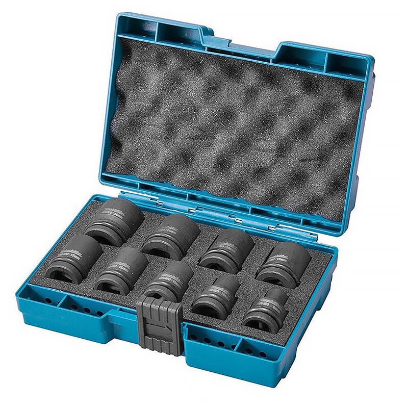 foto del prodotto makita set di 9 bussole da 1 2 b 66232