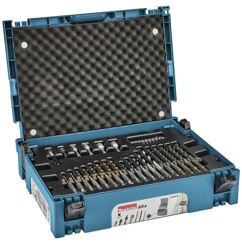 foto del prodotto makita set di accessori makpac sds plus b 69478 65 pezzi 