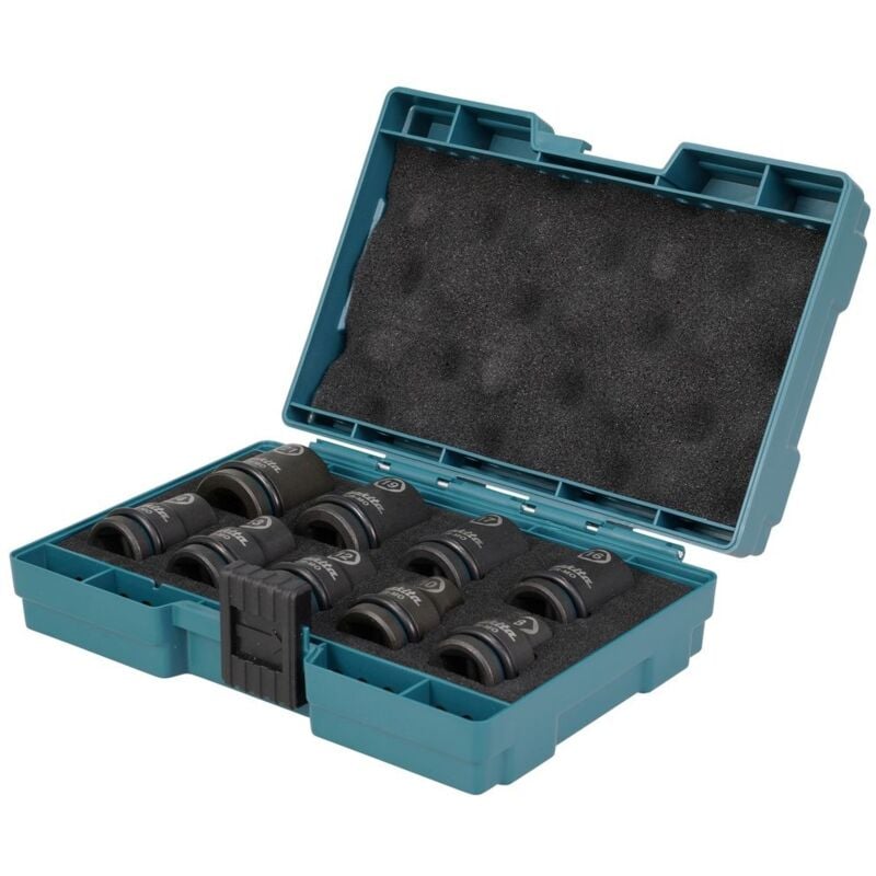 foto del prodotto makita set di bussole da 9 pezzi per chiavi a percussione da 1 2 impact black e 16570 