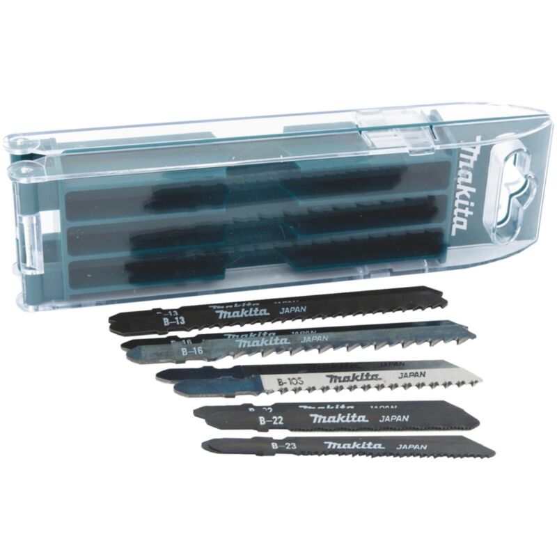foto del prodotto makita set di lame per seghetto alternativo per legno, metallo 10 pezzi attacco a t