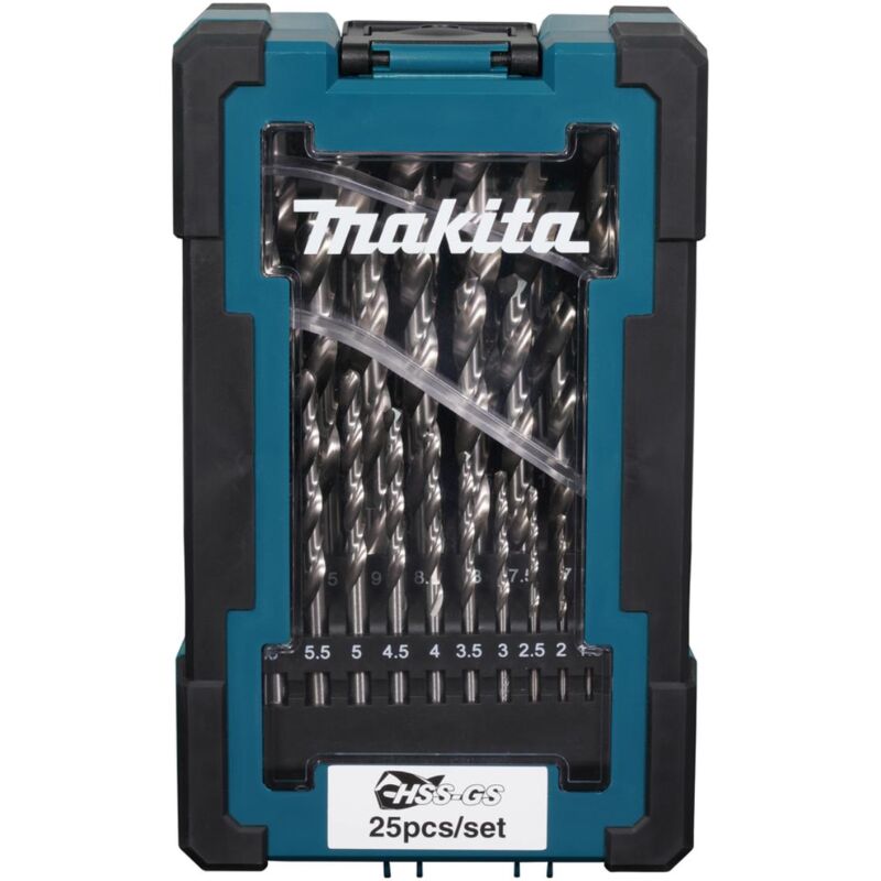 immagine 0 del prodotto makita set di punte per metallo hss gs 1 13 mm 25 pz.