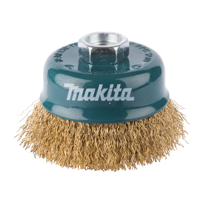 foto del prodotto makita spazzola a tazza 75 mm 0,3 mm m14 ottone