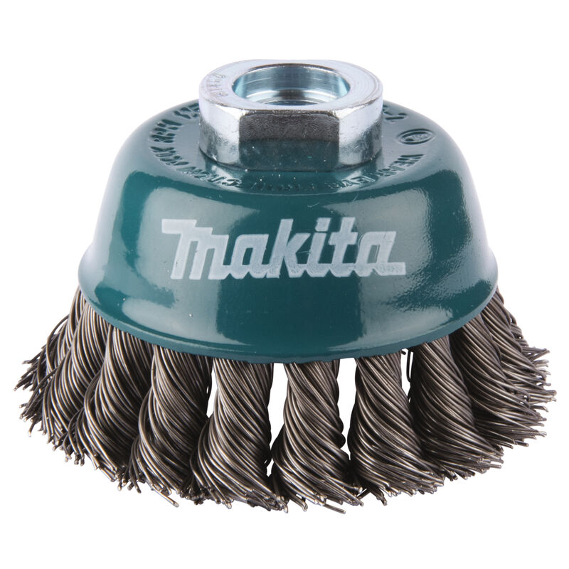 foto del prodotto makita spazzola a tazza 75 mm 0,5 mm numero di ciuffi 18 m14