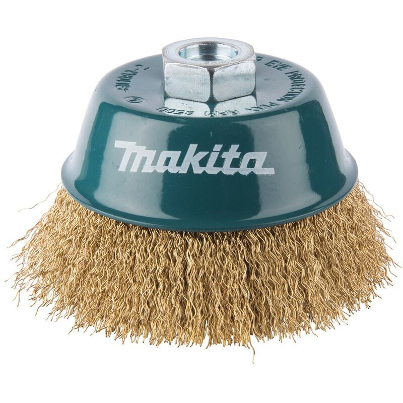 foto del prodotto makita spazzola a tazza in filo d ottone m14 100mm d 39805