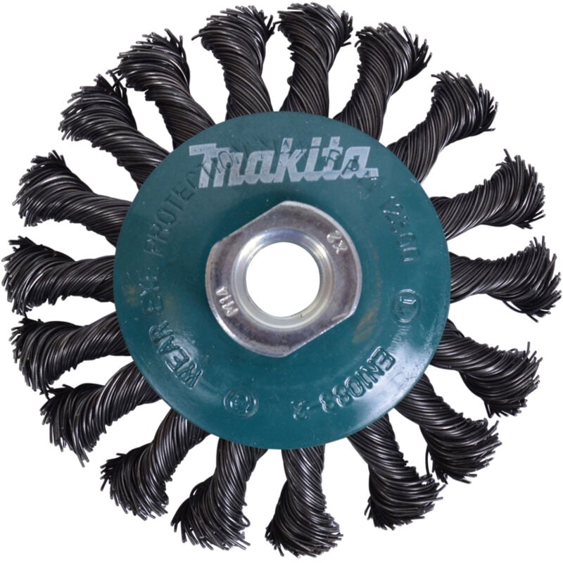 immagine 0 del prodotto makita spazzola conica 100 mm 0,5 mm numero di ciuffi 18 m14
