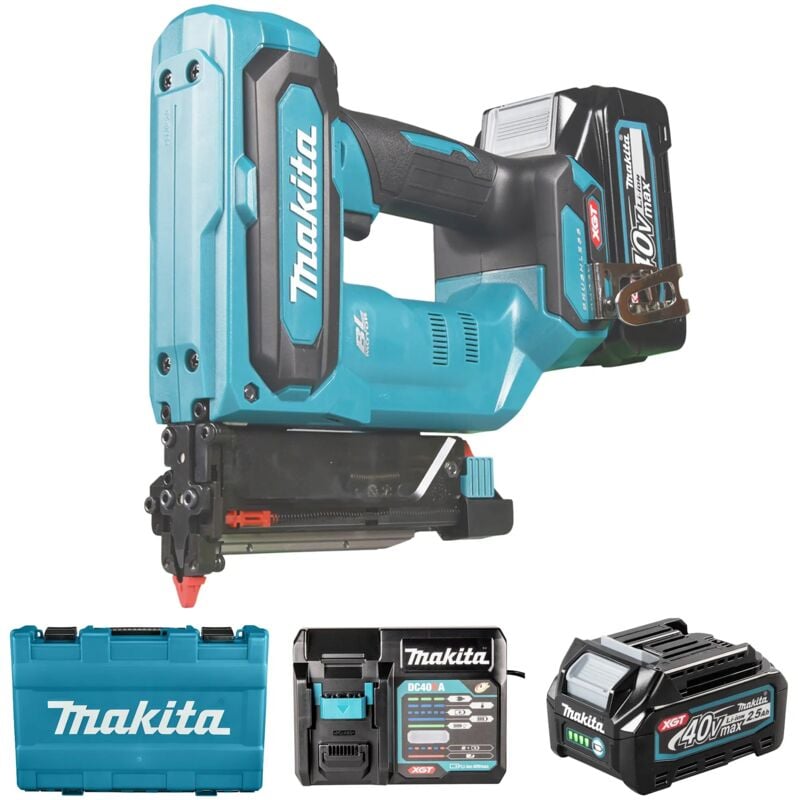 foto del prodotto makita spillatrice pt001gd101 40v 2.5ah