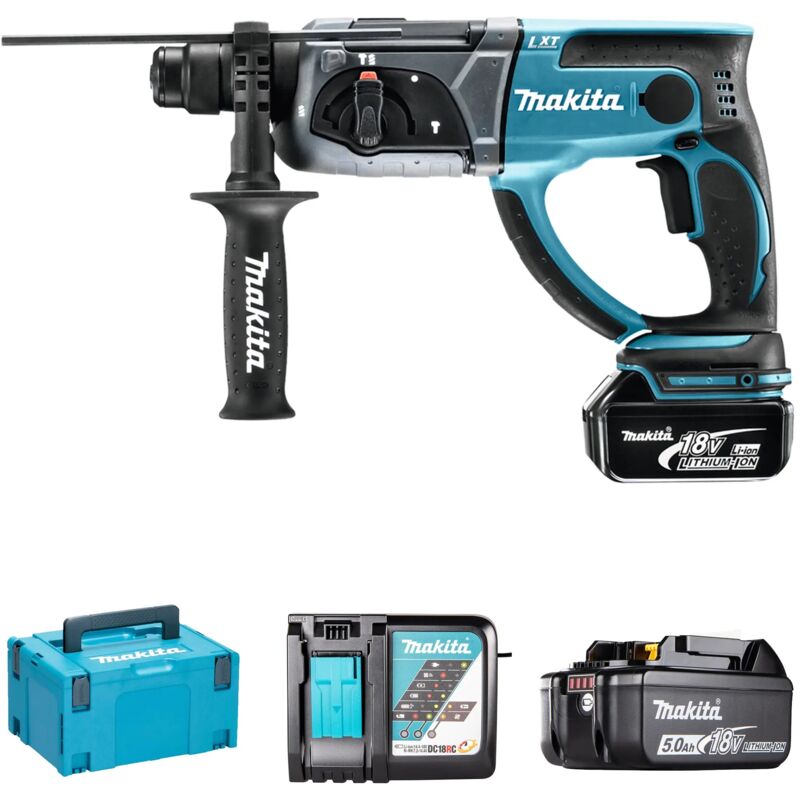 foto del prodotto makita tassellatore dhr202rtj 18v 5ah