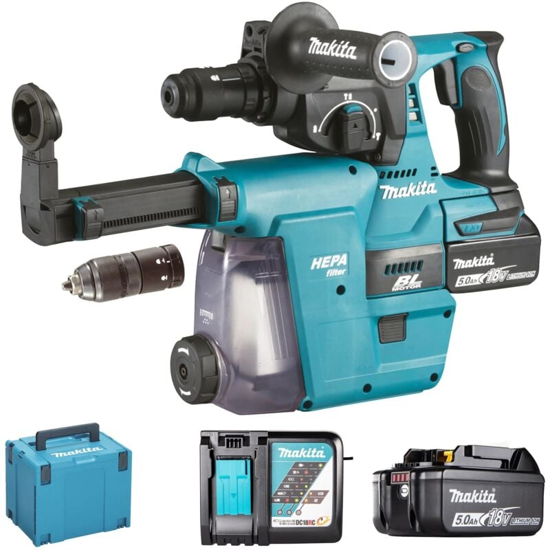 foto del prodotto makita tassellatore dhr243rtjw 18v 5ah
