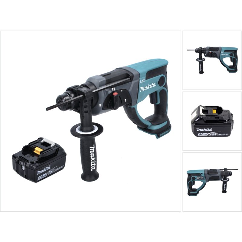 foto del prodotto makita trapano a batteria dhr 202 g1 18 v 2,0 j sds plus 1x batteria 6,0 ah senza caricabatteria