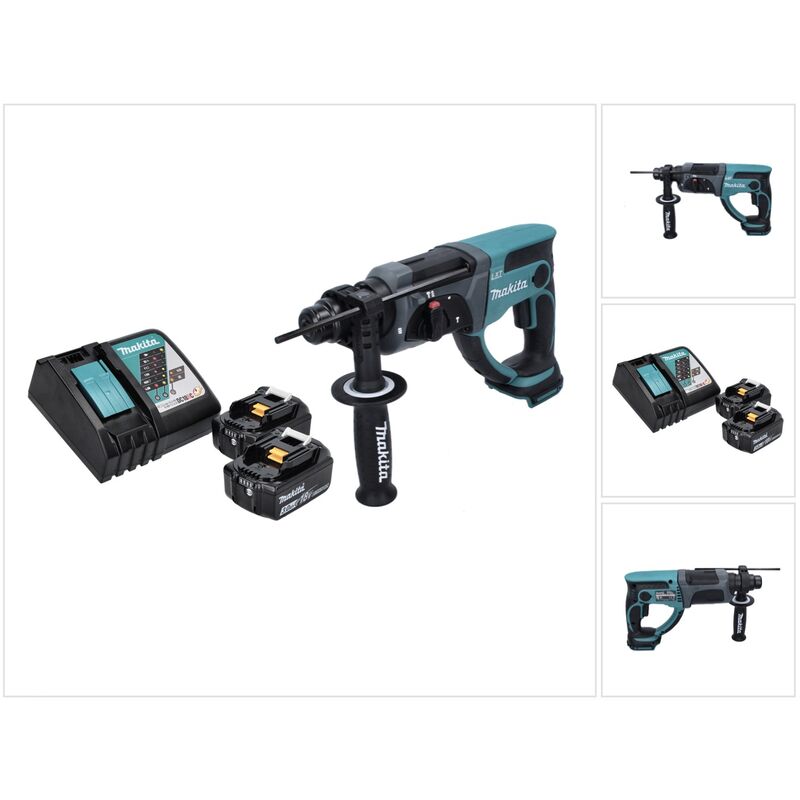 foto del prodotto makita trapano a batteria dhr 202 rf 18 v 2,0 j sds plus 2x batterie 3,0 ah caricabatterie