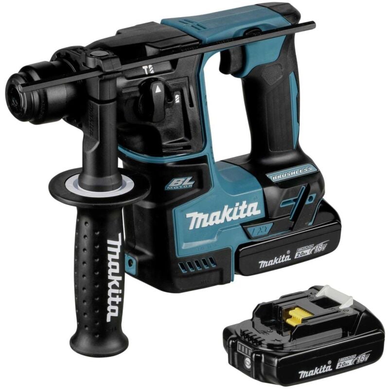foto del prodotto makita trapano a percussione a batteria 18v dhr171raj sds con 2 batterie da 2,0 ah caricabatterie in makpac 3