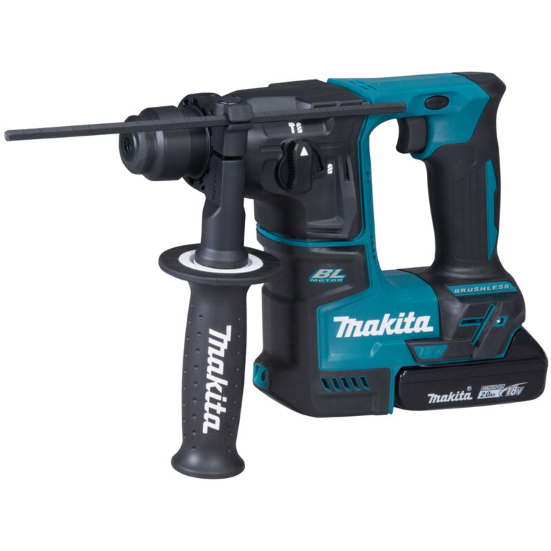 foto del prodotto makita trapano a percussione a batteria 18v dhr171rax3 sds con 2 batterie da 2,0 ah caricabatterie in valigetta