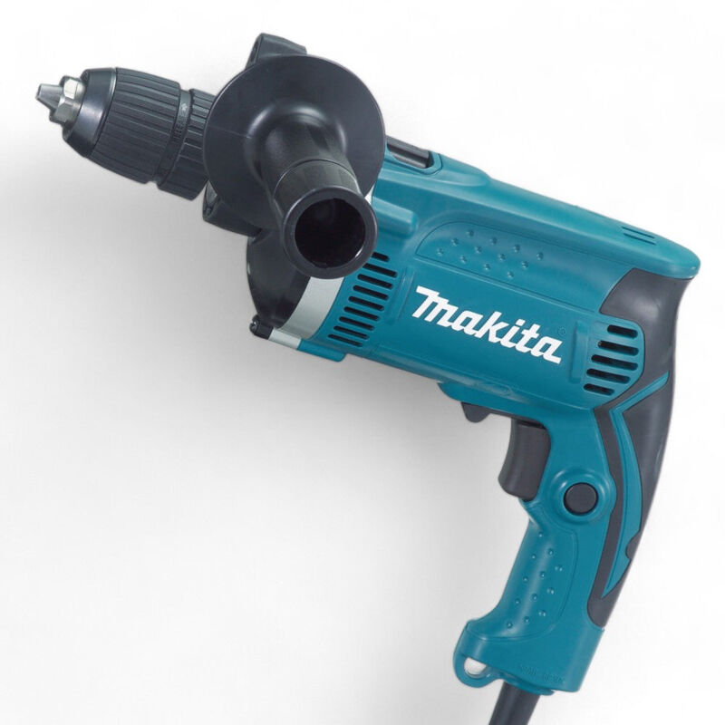 foto del prodotto makita trapano avvitatore con percussione autoserrante hp1631 710 watt