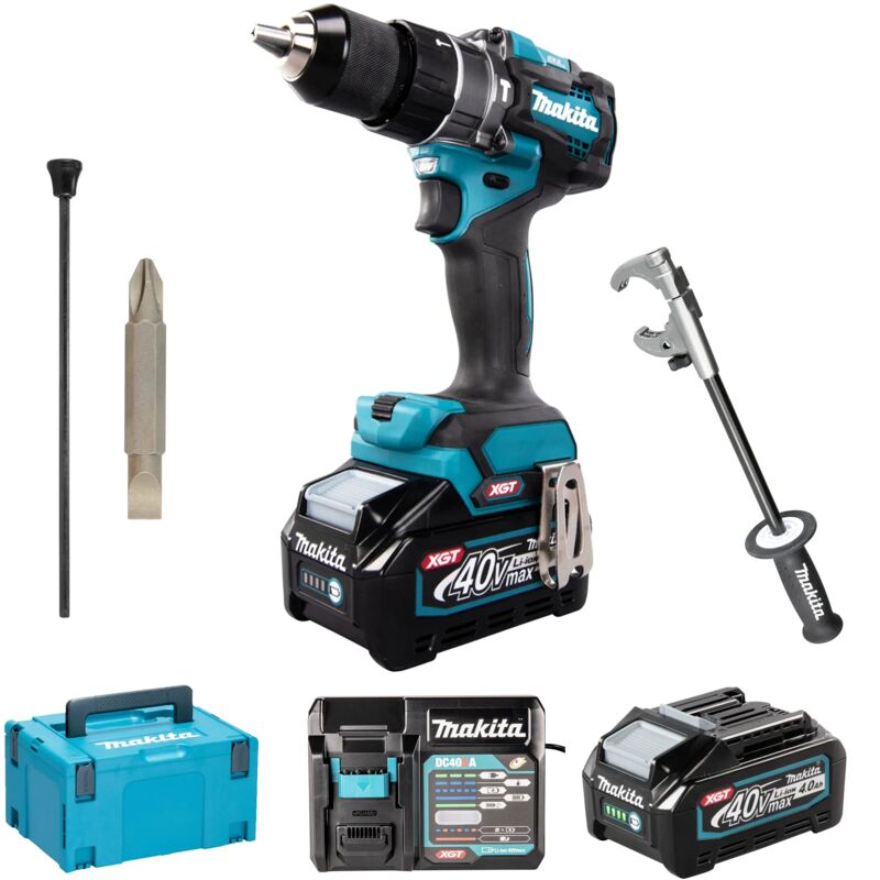 foto del prodotto makita trapano avvitatore hp001gm201 40v 4ah
