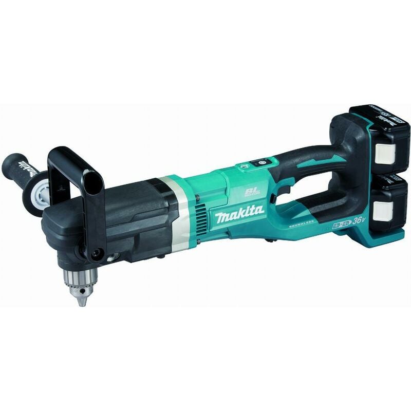 foto del prodotto makita trapano e avvitatore 36 v 2 x 18 v li ion 5 ah 13 mm 2 batterie, caricabatterie, valigetta dda460pt2