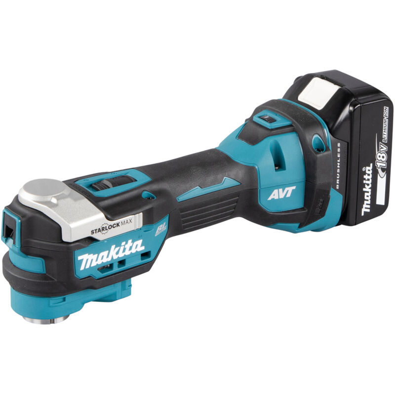 foto del prodotto makita utensile multifunzione a batteria dtm52zjx2, 18v 33 accessori senza batteria e caricabatterie