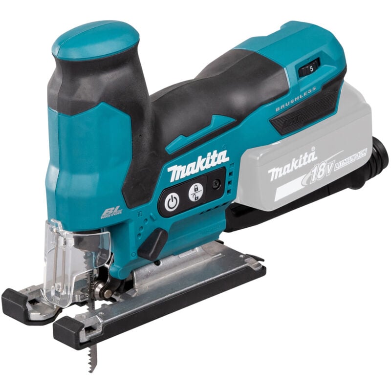 foto del prodotto makita utensili seghetto alternativo a batteria 18v, senza batteria e caricabatterie djv185z
