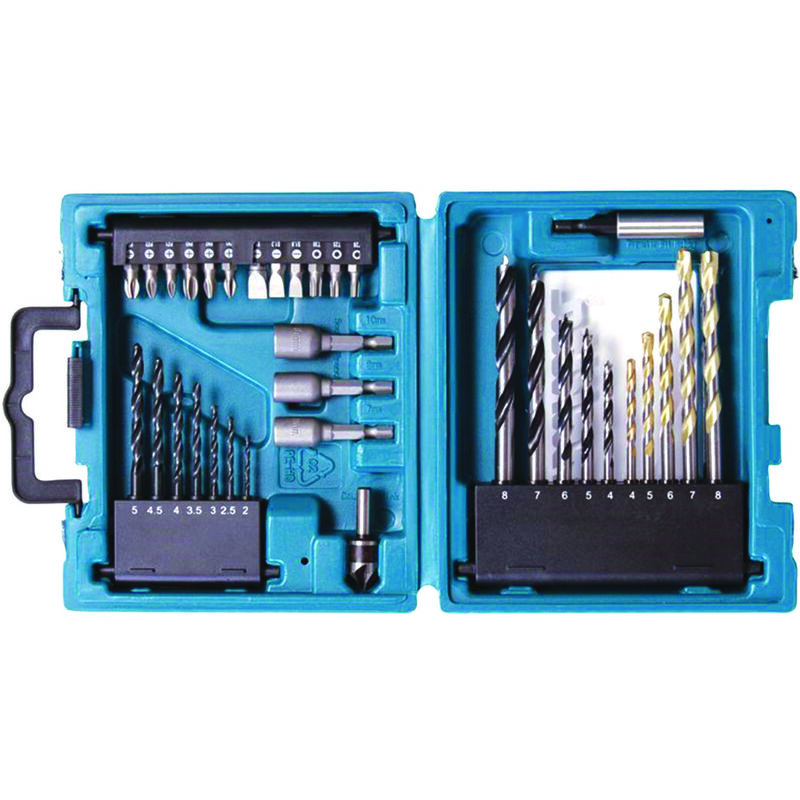 foto del prodotto makita valigetta kit pezzi 34 per foratura e avvitatura