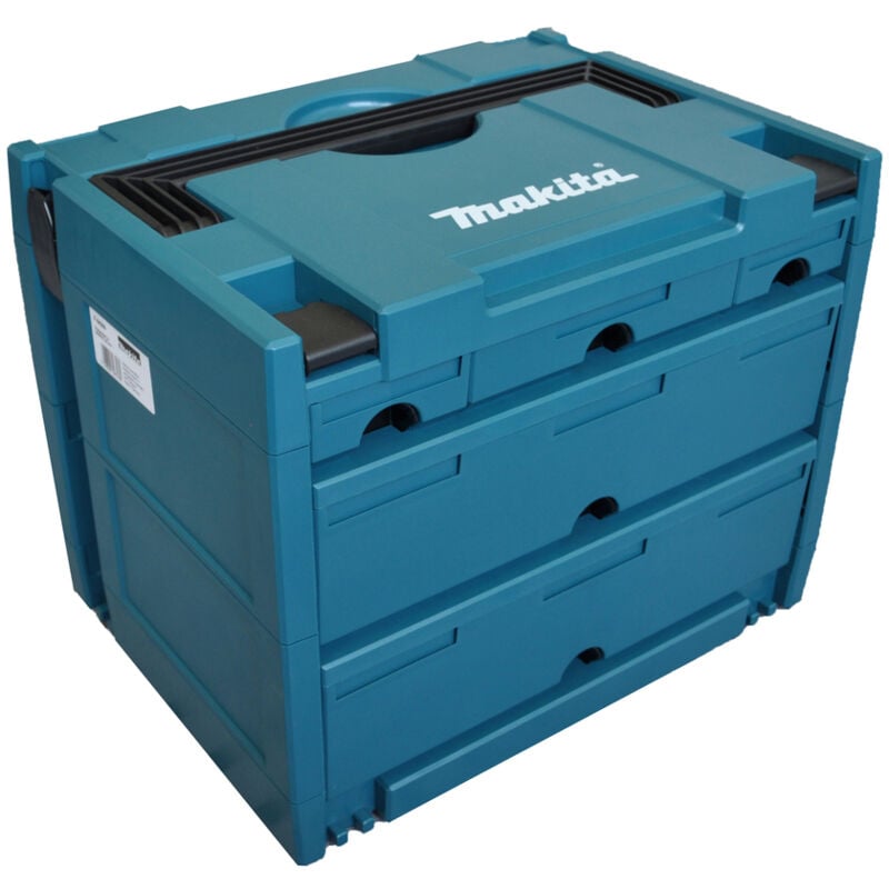 foto del prodotto makita valigia di sistema makstor modello 4,5 p 84349, 5 cassetti, makpac