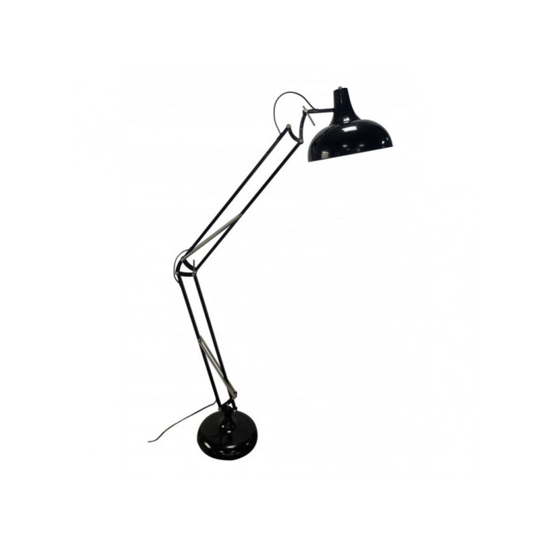 foto del prodotto malik 1xe27 nero fabrilamp lampada da terra snodabile