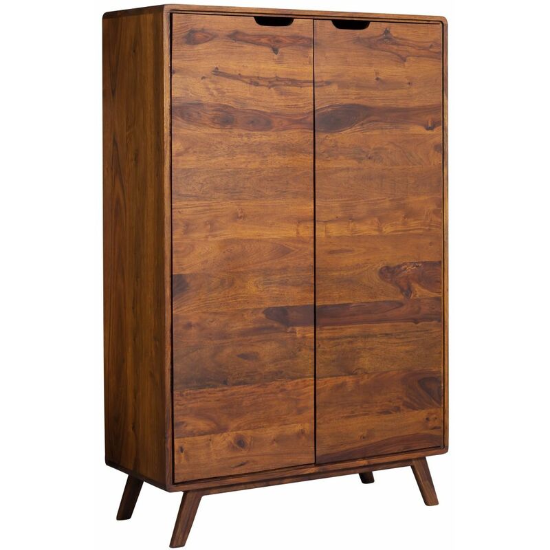foto del prodotto malm 2 108 com in legno di sheesham laccato noce 90x40x145