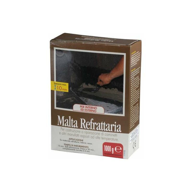 foto del prodotto malta refrattaria per caminetti e forni resistente 1100 c