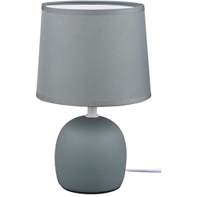 foto del prodotto malu lampada da tavolo in ceramica con paralume verde petrolio h. 26cm 1 luce attacco e14
