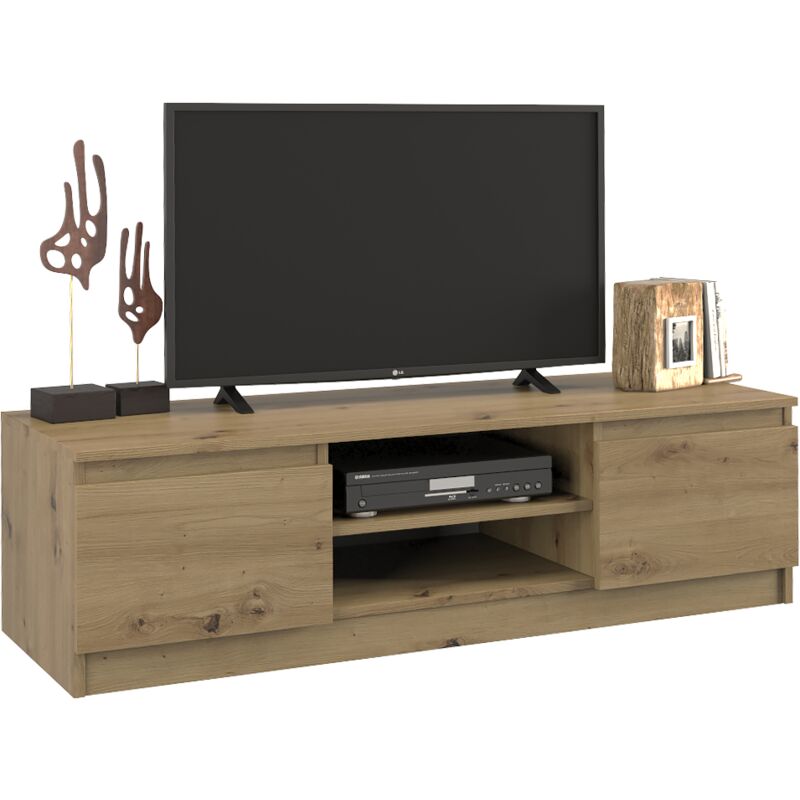 foto del prodotto malwa 120 tavolino tv rovere artigianale