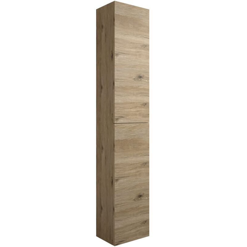 foto del prodotto mama store colonna reversibile sospesa 2 ante, l. 30 x p. 22 x h. 160 cm, legno ingegnerizzato, quercia naturale