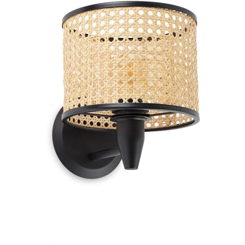 foto del prodotto mambo lampada da parete nero ratan
